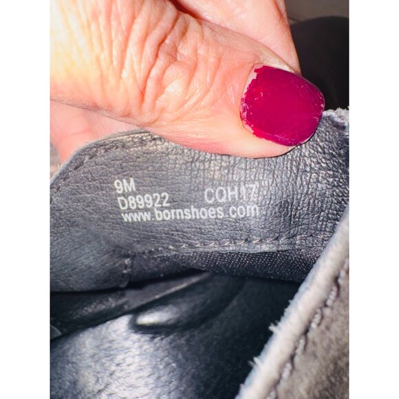 Born Kerri Final Suede Ankle Boots 9 Gray Brown Distressed Western Boho Cottage - Picture 6 of 12